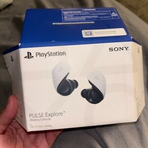 Sony PULSE Explore Wireless Earbuds - White and Black